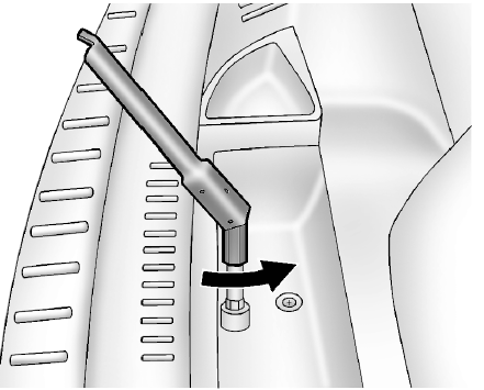 Dépose de la roue de secours