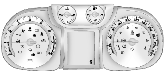 Combiné d'instrument illustré en cas de boîte de vitesses automatique