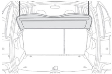 Tablette arrière 2 volets