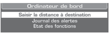 Saisir la distance jusqu'à la destination