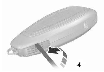 Télécommande sans lame de clé escamotable
