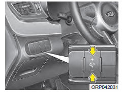 Kia Carens. Réglage de l'éclairage du groupe d'instruments (si équipé)