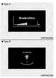 Kia Carens. Réglage de l'éclairage du groupe d'instruments (si équipé)
