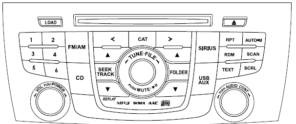 Mazda 5. Appareil audio 