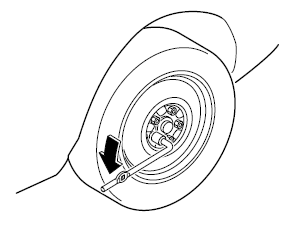 Mazda 5. Retrait d'un pneu à plat