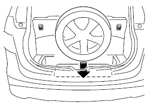 Mazda 5. Installation de la roue de secours