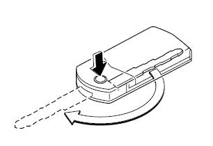 Mazda 5. Méthode d'extension/escamotage de la clé (clé de type escamotable)