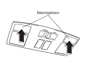 Mazda 5. Lampes de lecture