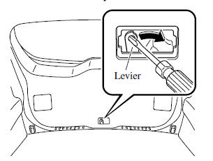 Mazda 5. Lorsqu'il n'est pas possible d'ouvrir le hayon