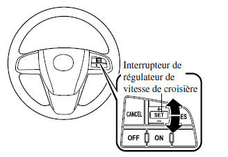 Mazda 5. Pour augmenter la vitesse en utilisant la pédale d'accélérateur