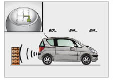 Peugeot 1007. Zone de detection