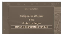 Peugeot 1007. Menu configuration