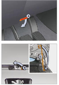 Peugeot 1007. Capot moteur